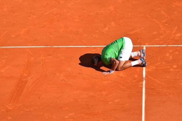 Bilder des Tages - SPORT Jiri Vesely (Cze) def Novak Djokovic (Ser) TENNIS : Monte Carlo 2016 - 13 04 2016 TennisMagazinex 