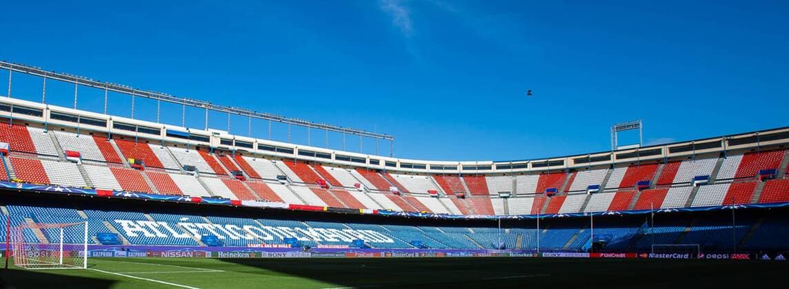 Mittwoch 13.04.2016, Champions League - Viertelfinale, Rueckspiel in Madrid, Saison 2015 2016, Atletico Madrid - FC Barcelona Barca feature, Vicente Calderon Stadium, Innenansicht DeFodi507