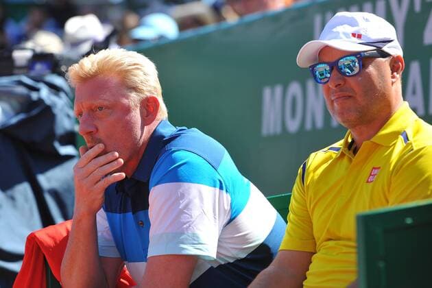 Boris BEcker and Marian Vajda TENNIS : Monte Carlo 2016 - 13 04 2016 TennisMagazinex 