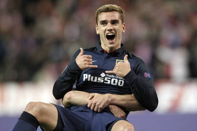 Themen der Woche SPORT Bilder des Tages - SPORT Atletico de Madrid s Antoine Griezmann celebrates goal during Champions League 2015 2016 Quarter-Finals 2nd leg match. April 13,2016.  (2016041398)