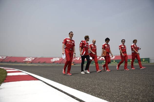 Chinese Grand Prix, Shanghai 14 - 17 April 2016 14.04.2016 - Sebastian Vettel (GER) Scuderia Ferrari SF16-H 