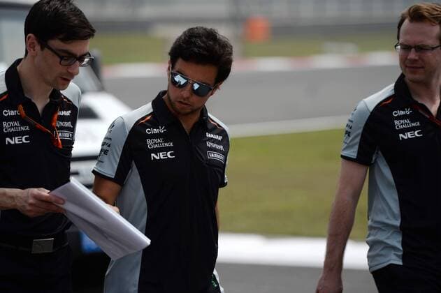 Chinese Grand Prix, Shanghai 14 - 17 April 2016 14.04.2016 - Sergio Perez (MEX) Sahara Force India F1 VJM09 