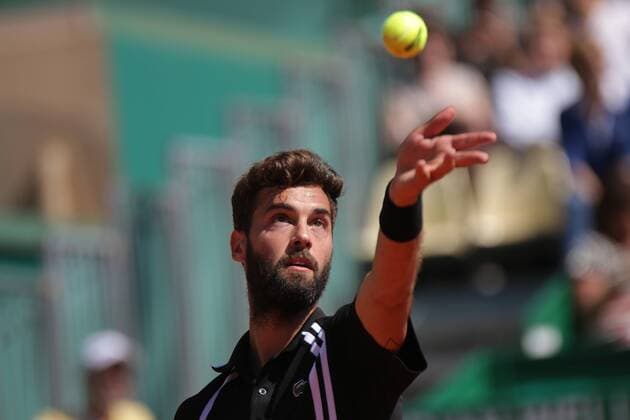 14.04.2016: Rolex Monte Carlo Masters Tennis: Benoit Paire in action against Andy Murray at the Monte-Carlo Country Club. 14.04.2016: Rolex Monte Carlo Masters Tennis 