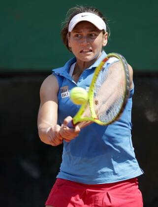 TENNIS - ITF, Fed Cup CAIRO,EGYPT,14.APR.16 - TENNIS - ITF, Fed Cup, Europe Africa Zone II, Group 1. Image shows Stephanie Vogt (LIE). GEPA pictures Walter Luger GEPAxpictures xWalterxLuger