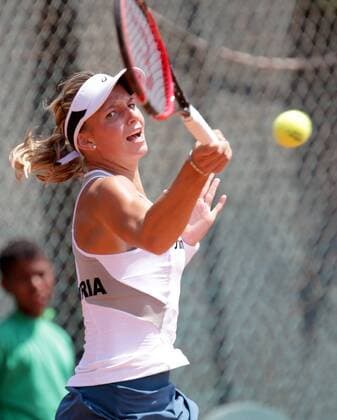 TENNIS - ITF, Fed Cup CAIRO,EGYPT,14.APR.16 - TENNIS - ITF, Fed Cup, Europe Africa Zone II, Group 1. Image shows Barbara Haas (AUT). GEPAxpictures xWalterxLuger