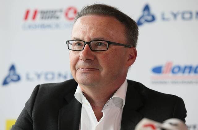 Golf, Lyoness Open, Pressekonferenz in Wien GOLF - Lyoness Open 2016 VIENNA,AUSTRIA,14.APR.16 - GOLF - PGA Golf Herren European Tour, Lyoness Open, Diamond Country Club, press conference PK Pressekonferenz Image shows president Christian Guzy (Diamond Country Club). GEPAxpictures xMarioxKneisl
