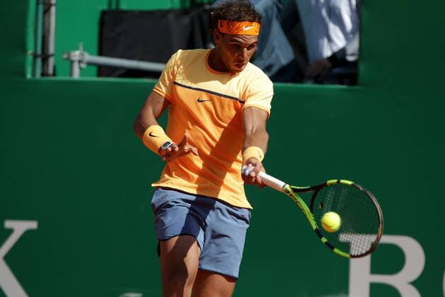 14.04.2016: Rolex Monte Carlo Masters: Rafael Nadal in the last 8 after defeating Dominic Thiem in straights sets at the Monte Carlo Masters third-round match. Rolex Monte Carlo Masters 