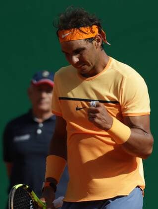 14.04.2016: Rolex Monte Carlo Masters: Rafael Nadal in the last 8 after defeating Dominic Thiem in straights sets at the Monte Carlo Masters third-round match. Rolex Monte Carlo Masters 