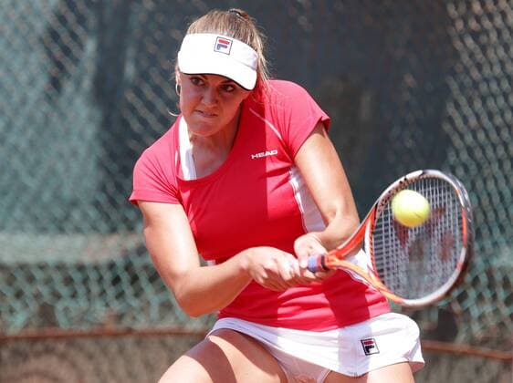 TENNIS - ITF, Fed Cup CAIRO,EGYPT,14.APR.16 - TENNIS - ITF, Fed Cup, Europe Africa Zone II, Group 1. Image shows Emilie Francati (DEN). GEPAxpictures xWalterxLuger