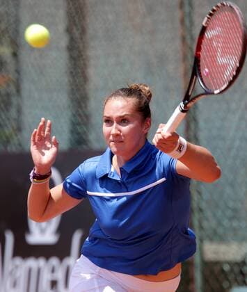 TENNIS - ITF, Fed Cup CAIRO,EGYPT,14.APR.16 - TENNIS - ITF, Fed Cup, Europe Africa Zone II, Group 1. Image shows Mia Nicole Eklund (FIN). GEPAxpictures xWalterxLuger