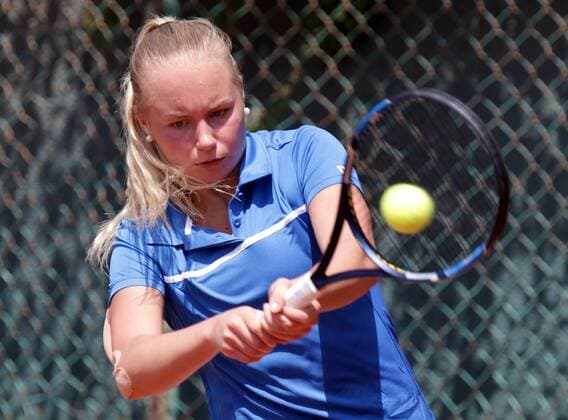TENNIS - ITF, Fed Cup CAIRO,EGYPT,14.APR.16 - TENNIS - ITF, Fed Cup, Europe Africa Zone II, Group 1. Image shows Monica Malinen (FIN). GEPAxpictures xWalterxLuger