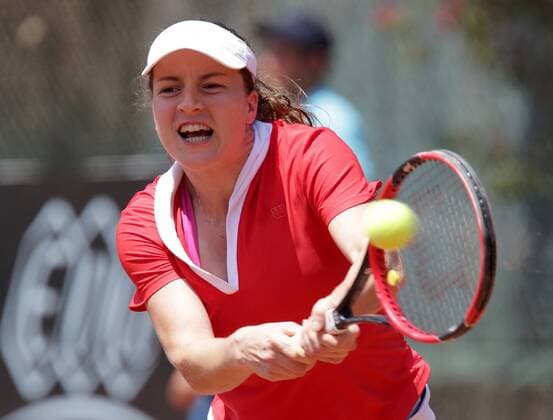TENNIS - ITF, Fed Cup CAIRO,EGYPT,14.APR.16 - TENNIS - ITF, Fed Cup, Europe Africa Zone II, Group 1. Image shows Karen Barritza (DEN). GEPAxpictures xWalterxLuger