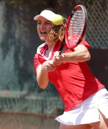 TENNIS - ITF, Fed Cup CAIRO,EGYPT,14.APR.16 - TENNIS - ITF, Fed Cup, Europe Africa Zone II, Group 1. Image shows Karen Barritza (DEN). GEPAxpictures xWalterxLuger
