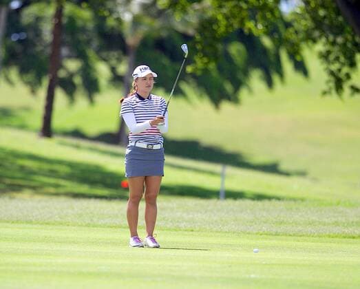 April 13, 2016 - Minjee Lee lines up her shot during the first round of the Lotte Championship presented by Hershey at Ko Olina Golf Club in Kapolei, HI LPGA Golf Damen Golf 2016: Lotte Championship APR 13 - ZUMAc04_