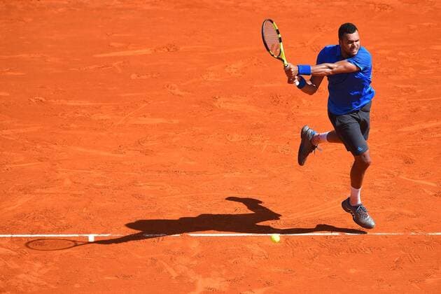 Jo Wilfried Tsonga (Fra) TENNIS : Tournoi de Monte Carlo 2016 - 15 04 2016 TennisMagazine Panoramic 