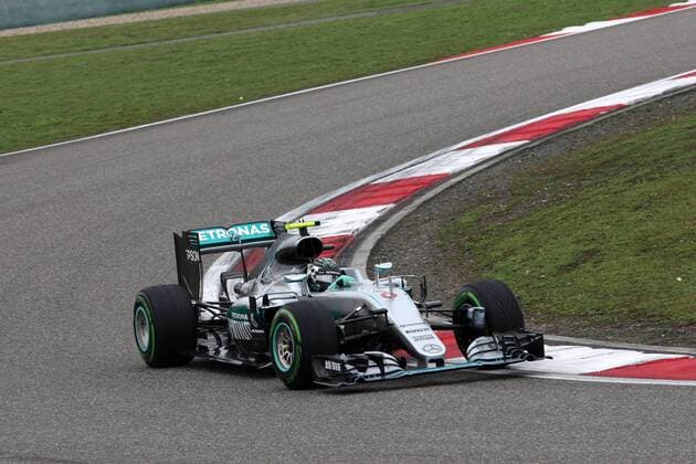 Formel 1, GP von China, Nico Rosberg gewinnt Qualifiying Chinese Grand Prix, Shanghai 14 - 17 April 2016 16.04.2016 - Qualifying, Nico Rosberg (GER) Mercedes AMG F1 W07 Hybrid 