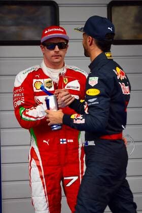 Daniel Ricciardo, Red Bull Racing, Kimi Raiikkoenen, Scuderia Ferrari, formula 1 GP, China in Shanghai, 16.04.2016 Photo:mspb Jerry Andre Daniel Ricciardo, Kimi Raikkoenen, formula 1 GP, China