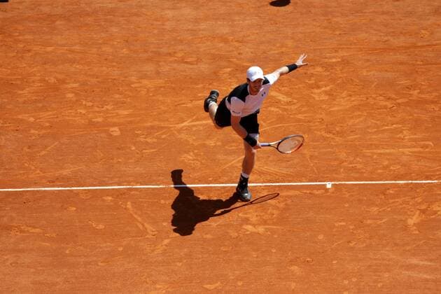 16.04.2016: Rolex Monte Carlo Masters Tennis: Andy Murray in action against Rafael Nadal: Monte Carlo Masters semi-finale at the Monte-Carlo Country Club. xMichaelxCullen xZUMAxPressx  ActionPlus11728541