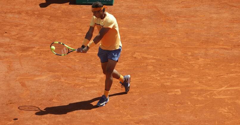 16.04.2016. Monte Carlo, Monaco. Rolex Monte Carlo Masters Tennis. Rafael Nadal beats Andy Murray in 3 sets in Monte Carlo Masters semi-finale at the Monte-Carlo Country Club. xMichaelxCullenx  ActionPlus11728542