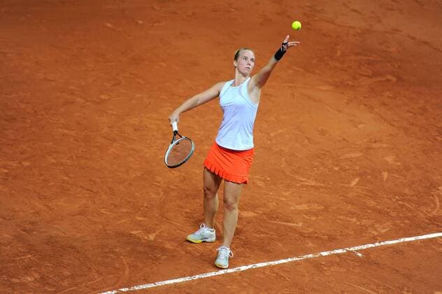Nichel Hogenkamp (NLD) TENNIS : Fed Cup - FRA vs Niederlande - 16 04 16 TennisMagazine Panoramic 