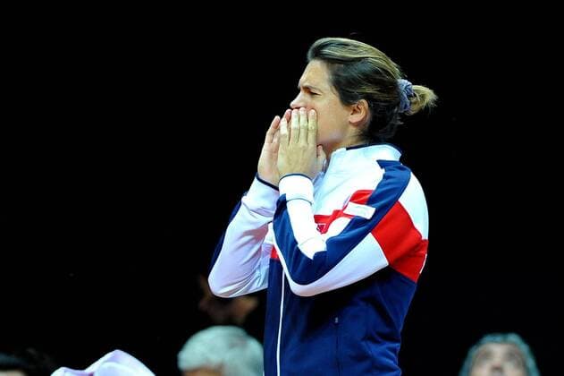 Amelie Mauresmo (FRA) TENNIS : Fed Cup - FRA vs Niederlande - 16 04 16 TennisMagazine Panoramic 