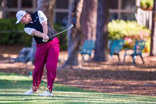 Golfer Ernie Els during the RBC Heritage PGA Golf Herren Tour on Saturday Apr. 16, 2016 at Harbour Town Golf Links, in Hilton Head, SC. PGA 2016: RBC Heritage APR 16 - ZUMAc04_