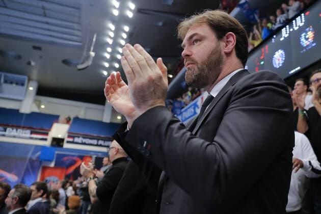 Bruno Martini (psg Handball) - Champions 2016 HANDBALL : PSG Handball vs Fenix Toulouse Handball - Division 1- 16 04 2016 StephaneAllaman Panoramic 