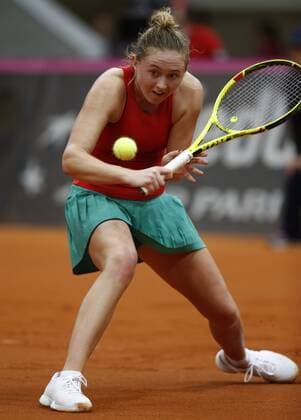 Fed Cup Moscow. RUS-BLR. Match 1 Alexandra Sasnovich(BLR)
