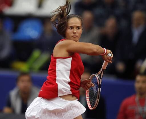 Fed Cup Moscow. RUS-BLR. Match 1 Darya Kasatkina(RUS)