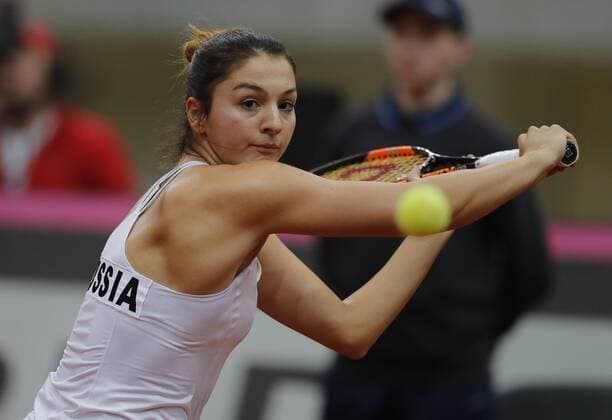 Fed Cup Moscow. RUS-BLR. Match 2 Margarita Gasparyan(RUS)