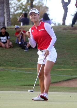 April 16, 2016 - Minjee Lee puts in the birdie on the 17th that sealed the victory during the final round of the LPGA Golf Damen LOTTE Championship at the Ko Olina Country Club in Kapolei, HI. - LPGA Tour: LOTTE Championship APR16 - ZUMAc04_