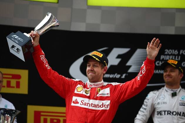 Chinese Grand Prix, Shanghai 14 - 17 April 2016 17.04.2016 - Race, 2nd position Sebastian Vettel (GER) Scuderia Ferrari SF16-H 