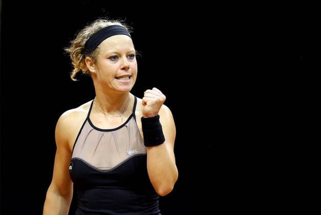 Stuttgart Tennis Porsche Tennis Grand Prix 2016, Laura Siegemund (GER) jubelt und ballt die Faust
