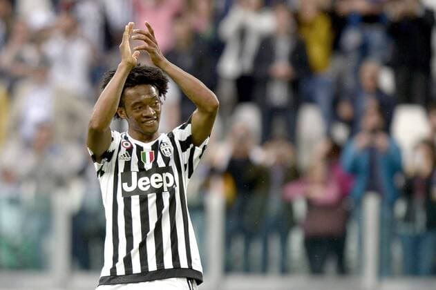 Fußball, Juventus Turin - US Palermo Juan Cuadrado Juventus, Torino 17-04-2016, Juventus Stadium, Football Calcio 2015 2016 Serie A, Juventus Turin vs US Palermo, filippoxalfero