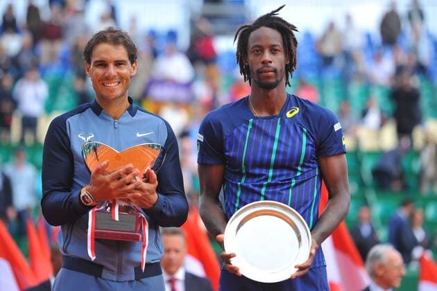 Rafael Nadal (Esp) defeats Gael Monfils (fra) TENNIS : Monte Carlo Rolex Masters 2016 - 17 04 2016 TennisMagazine Panoramic 