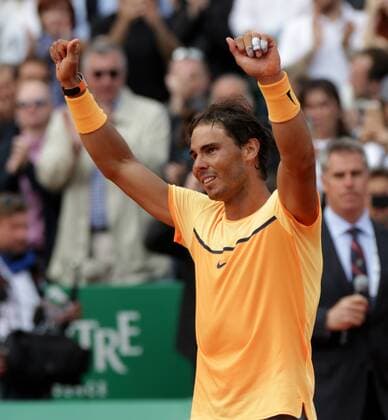 17.04.2016: Rolex Monte Carlo Masters Tennis: Rafael Nadal beat Gael Monfils 7-5 5-7 6-0 to claim a ninth Monte Carlo Masters title at the Monte-Carlo Country Club. 17.04.2016: Rolex Monte Carlo Masters Tennis 