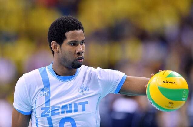 Volleyball, Champions League, Final 4, Zenit Kazan - Trentino Diatec 2016.04.17 -- Wilfredo LEON VENERO Krakow Men volleyball 2016 CEV DenizBank Volleyball Champions League Final Four Zenit Kazan - Trentino Diatec Wilfredo LEON VENERO  20160417LUK126