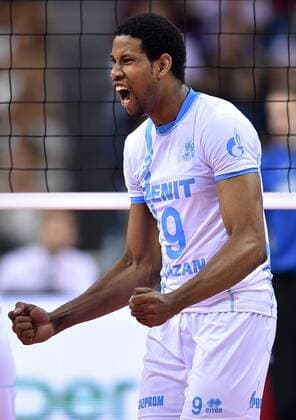 Volleyball, Champions League, Final 4, Zenit Kazan - Trentino Diatec 2016.04.17 -- Wilfredo LEON VENERO Krakow Men volleyball 2016 CEV DenizBank Volleyball Champions League Final Four Zenit Kazan - Trentino Diatec Wilfredo LEON VENERO  20160417LUK136