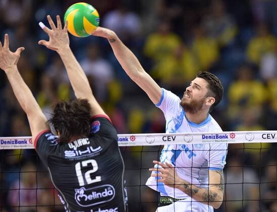 Volleyball, Champions League, Final 4, Zenit Kazan - Trentino Diatec 2016.04.17 -- Matthew John ANDERSON Krakow Men volleyball 2016 CEV DenizBank Volleyball Champions League Final Four Zenit Kazan - Trentino Diatec Matthew John ANDERSON  20160417LUK150