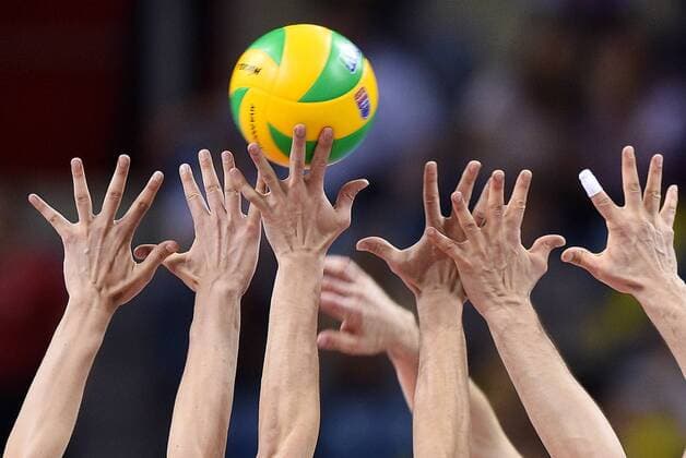 Volleyball, Champions League, Final 4, Zenit Kazan - Trentino Diatec 2016.04.17 -- pilka rece reka blok atak ilustracja widok Krakow Men volleyball 2016 CEV DenizBank Volleyball Champions League Final Four Zenit Kazan - Trentino Diatec pilka rece reka blok atak ilustracja widok  20160417LUK151