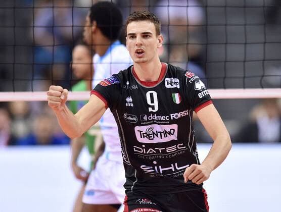 Volleyball, Champions League, Final 4, Zenit Kazan - Trentino Diatec 2016.04.17 -- GIANNELLI Simone Krakow Men volleyball 2016 CEV DenizBank Volleyball Champions League Final Four Zenit Kazan - Trentino Diatec GIANNELLI Simone  20160417LUK153