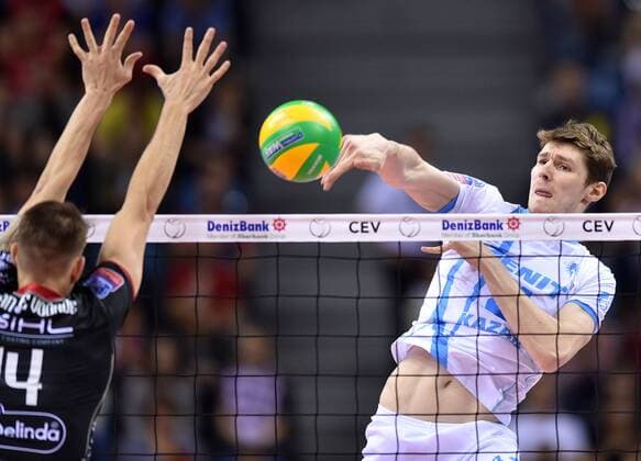 Volleyball, Champions League, Final 4, Zenit Kazan - Trentino Diatec 2016.04.17 -- Ivan DEMAKOV Iwan Demjakow Krakow Men volleyball 2016 CEV DenizBank Volleyball Champions League Final Four Zenit Kazan - Trentino Diatec Ivan DEMAKOV Iwan Demjakow  20160417LUK161