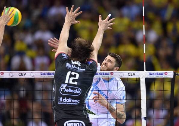 Volleyball, Champions League, Final 4, Zenit Kazan - Trentino Diatec 2016.04.17 -- Matthew John ANDERSON Krakow Men volleyball 2016 CEV DenizBank Volleyball Champions League Final Four Zenit Kazan - Trentino Diatec Matthew John ANDERSON  20160417LUK165