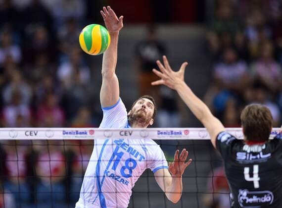 Volleyball, Champions League, Final 4, Zenit Kazan - Trentino Diatec 2016.04.17 -- Maxim MIKHAILOV Maksim Michajlow Krakow Men volleyball 2016 CEV DenizBank Volleyball Champions League Final Four Zenit Kazan - Trentino Diatec Maxim MIKHAILOV Maksim Michajlow  20160417LUK167