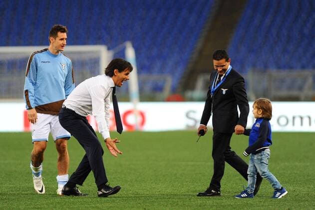 Fußball, Trainerhistorie Lazio Rom von 1997 bis heute Football - soccer: Serie A, Lazio Rom vs. Empoli FC, Simone Inzaghi, miroslav klose, lorenzo xHOCHxZWEIx xItalyxPhotoxPressx 