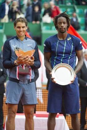 206798 Olivier Anrigo Starface 2016-04-17 MONACO Monaco Tennis Rolex Master 1000 Monte Carlo. Finale Monfils Nadal. Nadal, Rafael; Monfils, Gaël  Copyright: xOlivierxAnrigox 70501645st
