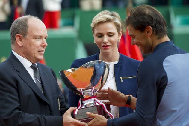 206798 Olivier Anrigo Starface 2016-04-17 MONACO Monaco Tennis Rolex Master 1000 Monte Carlo. Finale Monfils Nadal. Prince Albert II (Monaco); Nadal, Rafael; Wittstock, Charlene (Princesse de Monaco)  Copyright: xOlivierxAnrigox 70501668st