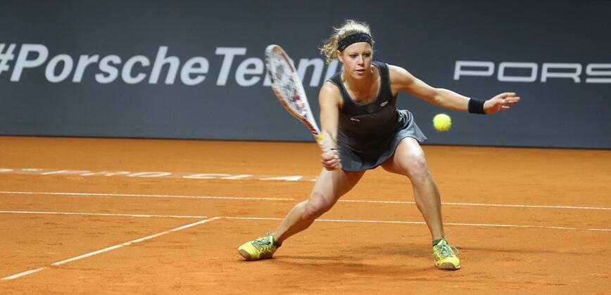 Porsche Tennis Grand Prix Stuttgart 18.04.2016 Deutschland Porsche Tennis Grand Prix Frauen Stuttgart Laura Siegemund (GER).