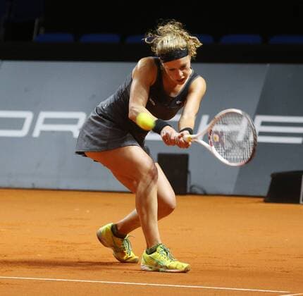 Porsche Tennis Grand Prix Stuttgart 18.04.2016 Deutschland Porsche Tennis Grand Prix Frauen Stuttgart Laura Siegemund (GER).