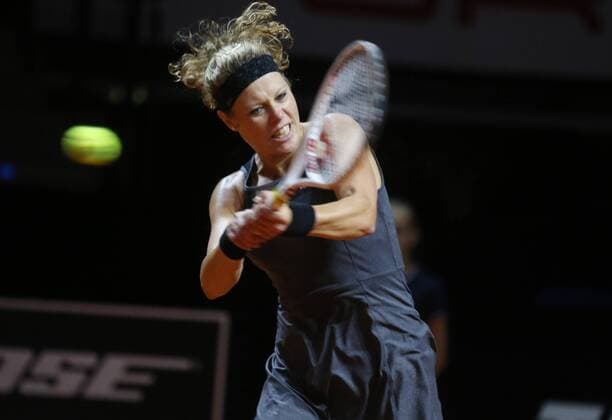 Porsche Tennis Grand Prix Stuttgart 18.04.2016 Deutschland Porsche Tennis Grand Prix Frauen Stuttgart Laura Siegemund (GER).